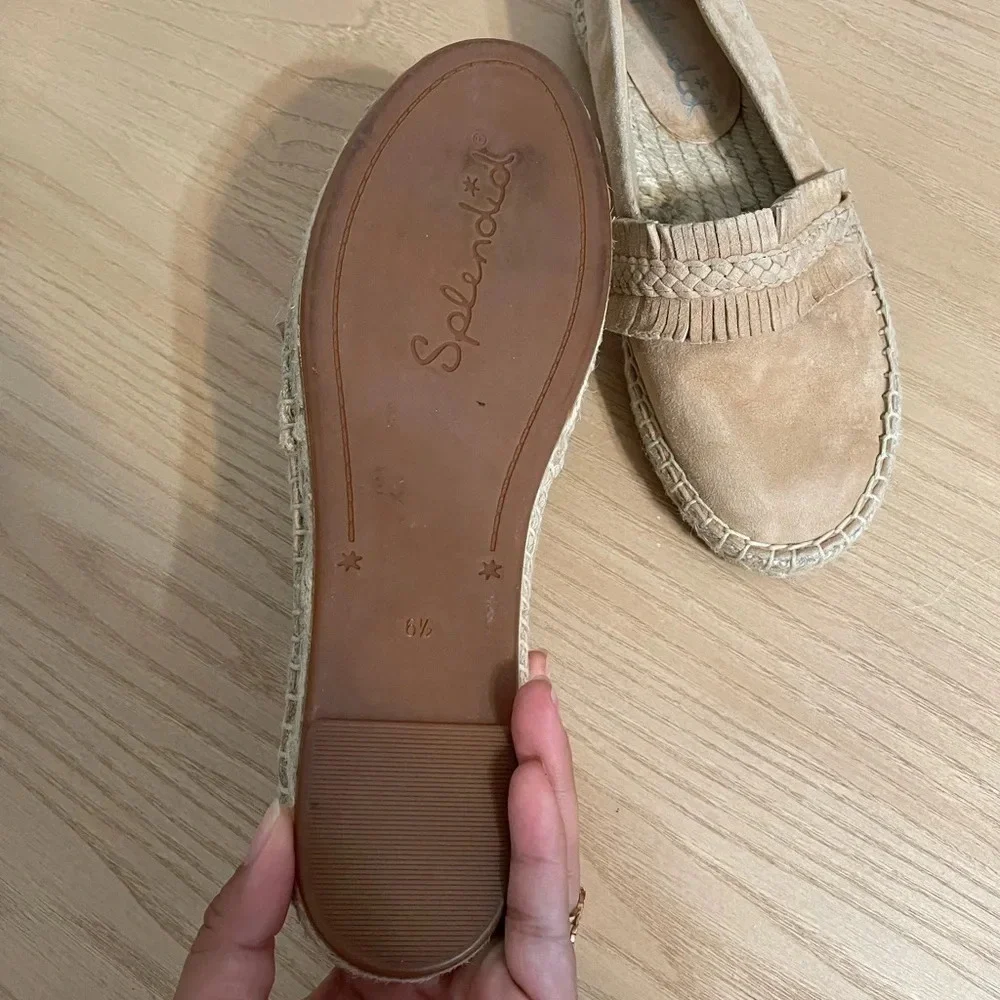 Splendid Jamie Fringe Suede Espadrille Loafers​​​